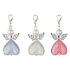 Heart Angel Luminous Acrylic Pendant Decoration HJEW-JM03806-02-3