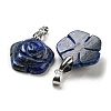 Natural Lapis Lazuli Carved Pendants G-I319-02P-A04-2