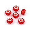 Transparent Glass European Beads GPDL-N004-D14mm-B04-1