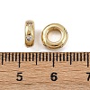 Brass Micro Pave Cubic Zirconia European Beads KK-B150-24G-3
