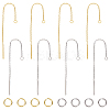 4 Pairs 2 Colors 304 Stainless Steel Earring Findings STAS-LP0001-89-1