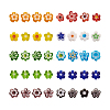 300Pcs 10 colors Handmade Millefiori Glass Beads LAMP-TA0002-05-1