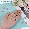 8Pcs Brass Enamel Pendants KK-BC0015-11G-3