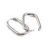 Non-Tarnish 304 Stainless Steel Oval Hoop Earrings X-EJEW-M218-02B-P-2