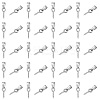 50Pcs 304 Stainless Steel Screw Eye Peg Bails STAS-UN0052-87B-1