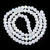 Imitation Jade Bicone Frosted Glass Bead Strands EGLA-A039-J4mm-MB06-2