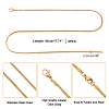 6Pcs 304 Stainless Steel Snake Chains Necklaces for Men Women STAS-DC0003-25-3