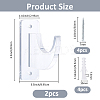 Acrylic Wall Mounted Sword Holder Display AJEW-WH0459-27-2