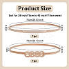 2Pcs 2 Styles Alloy Chain Belts with Fasteners AJEW-OC0014-77-2