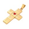 304 Stainless Steel Enamel Pendants LS-STAS-P372-03G-2