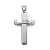 304 Stainless Steel Big Pendants STAS-R171-05P-1