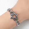 Punk & Viking 304 Stainless Steel Link Bracelets FS-WG44D5C-01-2
