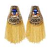 Iron with Rhinestone Tassel Epaulettes FIND-WH0145-40-1
