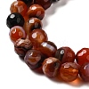 Natural Striped Agate/Banded Agate Beads Strands G-A246-8mm-12-7