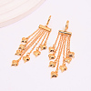 Brass Leverback Earrings for Women VY6617-3