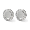 Non-Tarnish 304 Stainless Steel Stud Earrings Findings STAS-M323-07P-1