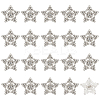 40Pcs Alloy Rhinestone Shank Buttons BUTT-MA0001-02-1
