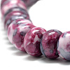 Synthetic Ocean White Jade Beads Strands G-S257-5x10mm-09-3