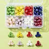 160Pcs 8 Colors Electroplate Opaque Glass Beads Strands GLAA-FS0001-74-7