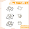 6Pcs 3 Style Alloy Crystal Rhinestone Shoe Decorations FIND-WR0011-30-2