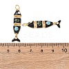 Brass Enamel Pendants KK-C143-44A-G05-3