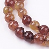 Natural Agate Bead Strands G-R173-8mm-05-3
