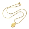 Ion Plating(IP) 304 Stainless Steel Pendant Necklace NJEW-K255-15G-4