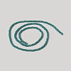 Electroplate Imitation Jade Glass Faceted Rondelle Beads Strands GLAA-A024A-10A-2