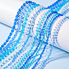 24Strands 12 Styles Transparent Faceted Glass Beads GLAA-GA0002-04-3