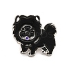 Dog Enamel Pin with Brass Butterfly Clutches LS-JEWB-A006-01F-1