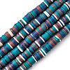 Handmade Polymer Clay Beads Strands CLAY-R089-8mm-T017-1