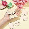 36Bags 9 Styles Unfinished Wooden Flower for Painting Arts WOOD-CJ0002-76-4