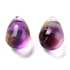 Electroplate Glass Charms GLAA-P049-C07-2