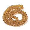 Electroplate Transparent Glass Beads Strands EGLA-I018-FA01-2