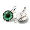 Eye Glass Leverback Earrings with Brass Earring Pins EJEW-Q798-01N-2