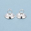 201 Stainless Steel Bead Cap Pendant Bails STAS-L244-27A-S-2