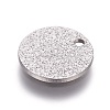 Tarnish Resistant 304 Stainless Steel Textured Pendants LS-STAS-I098-01-10mm-P-2