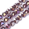 Electroplate Glass Beads Strands EGLA-J148-A-AB08-1