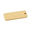 304 Stainless Steel Mirror Polished Finish Stamping Blank Tag Pendants STAS-D365-04G-2