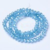 Electroplate Glass Beads Strands EGLA-A034-J6mm-A06-2