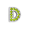 Glass Rhinestone Slide Charms PALLOY-TAC0018-02-D-1