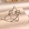 304 Stainless Steel Open Cuff Rings for Women WGE4013-02-1