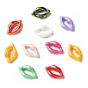 100Pcs UV Plating Opaque Acrylic Beads PACR-CJ0001-50-8