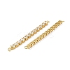 Rack Plating Brass Pave Cubic Zirconia Connector Charms KK-D044-01A-G-02-2