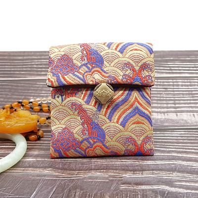 Chinese Style Satin Jewelry Packing Pouches PW-WG31827-19-1