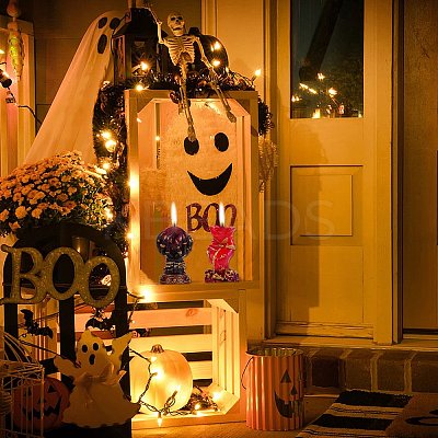 Halloween Theme DIY Candle Silicone Statue Molds DIY-SZ0007-18-1