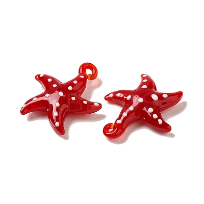 Handmade Lampwork Pendants LAMP-G162-07C-1