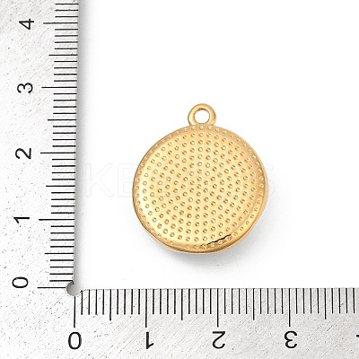304 Stainless Steel Enamel Pendants STAS-C121-07B-G-1
