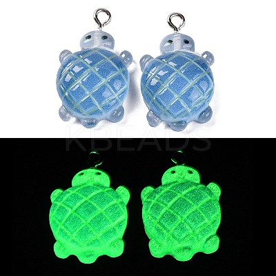 Gradient Color & Luminous Opaque Resin Pendants LS-RESI-S011-01A-1