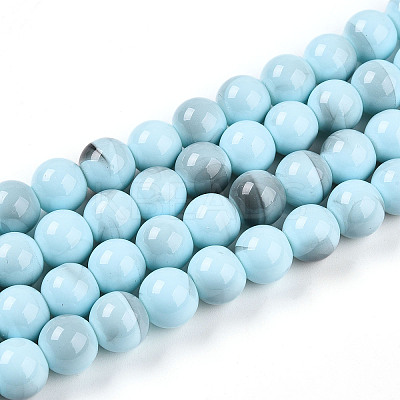 Baking Paint Glass Beads X1-DGLA-N013-10mm-03-1